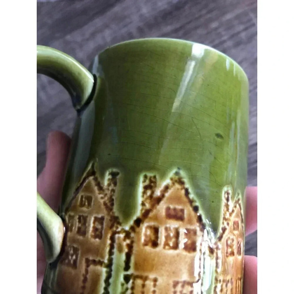 1960s Holt Howard Textured Mug  Pair - Picture 9 of 10